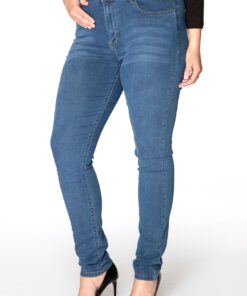YOEK Shaping skinny jeans 5p | Blauw | Maat 56