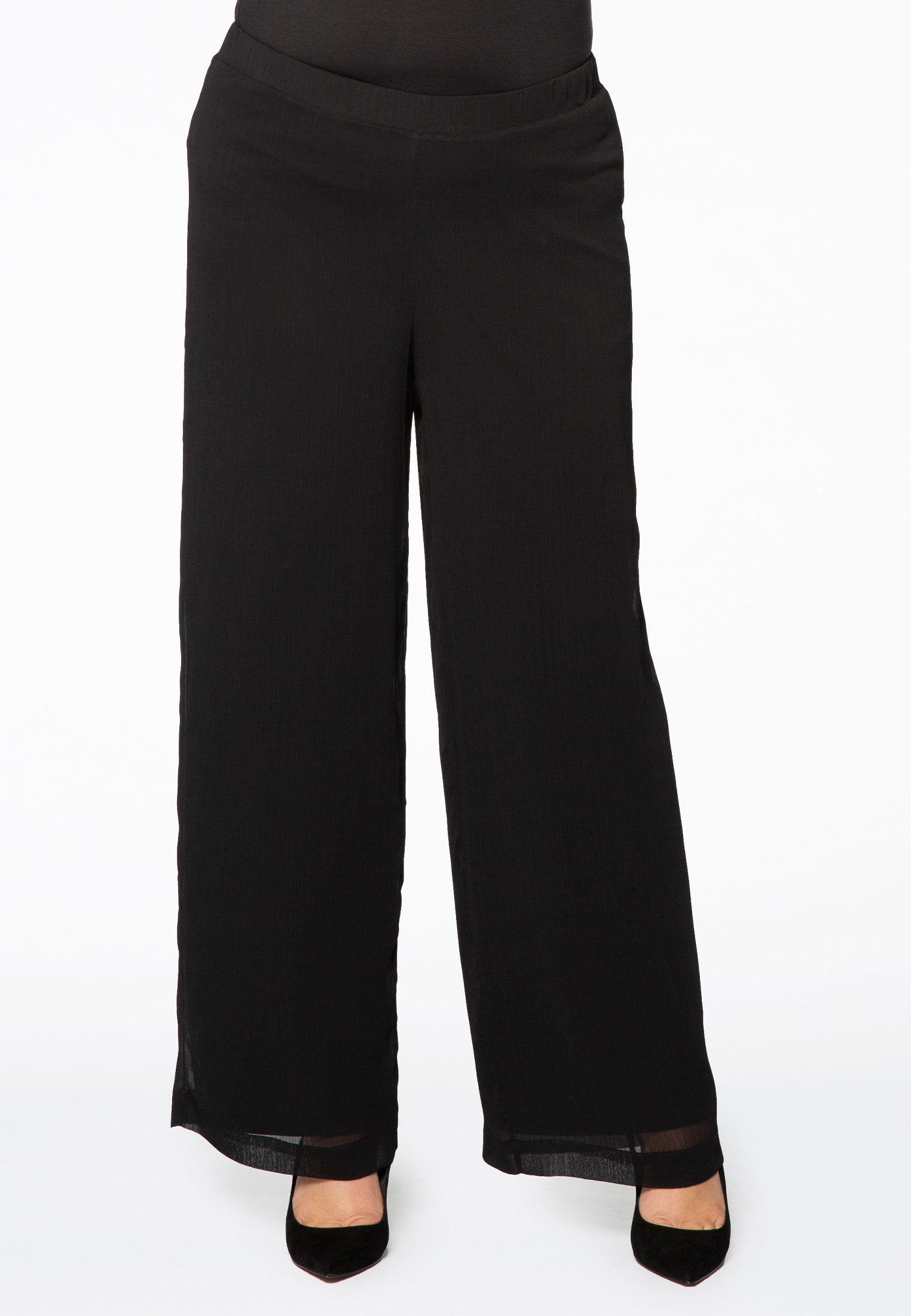 YOEK Broek pantalon | Zwart | Maat 42/44