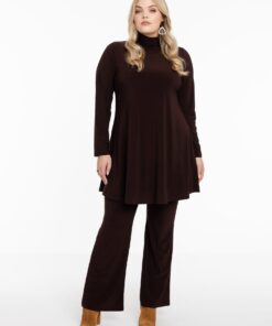 YOEK Broek bootleg | Bruin | Maat 54/56