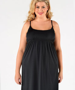 YOEK Onderjurk elastische taille | Zwart | Maat 42/44