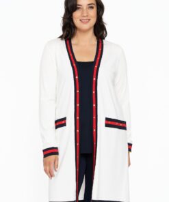 YOEK Vest mets | Wit | Maat 38/40