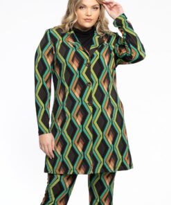 YOEK Blazer lang GATSBY | Bruin | Maat 38/40