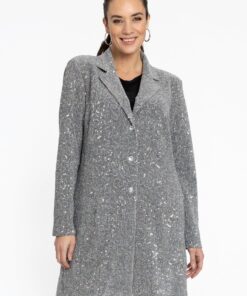YOEK Blazer PAILLET | Zilver | Maat 58/60