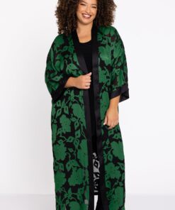 YOEK Kimono AUSBRENNER | Groen | Maat 42/44