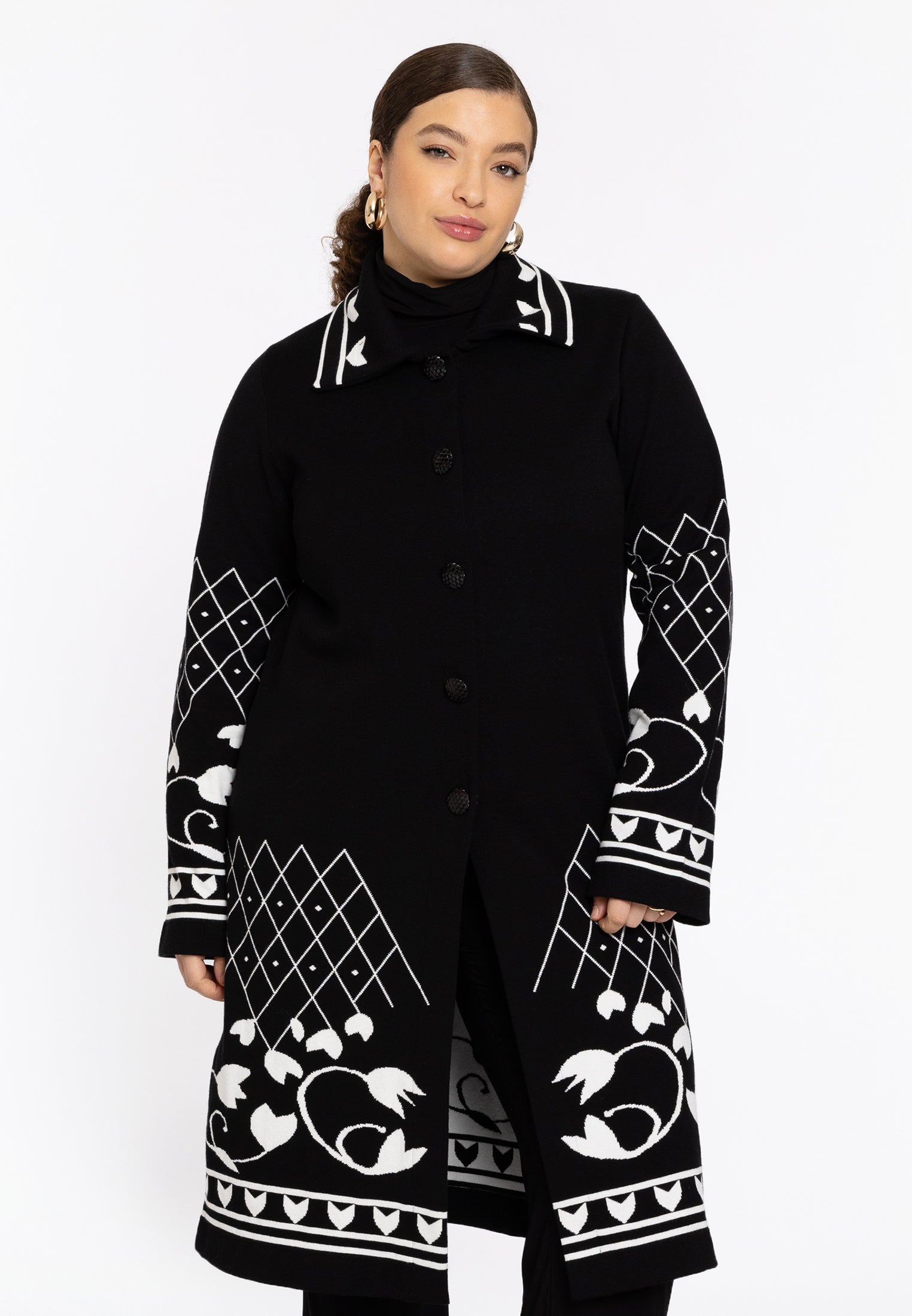 YOEK Vest REGINA | Zwart | Maat 54/56