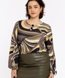 YOEK Tuniek EMILY | Grote maten tuniek | Lichtgroen | Maat 54/56
