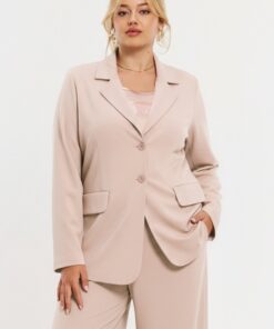 YOEK Blazer ECO VERO | Lichtbruin | Maat 54/56