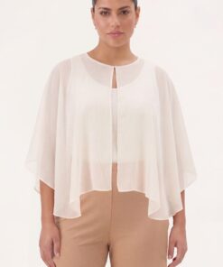 YOEK Bolero CHIFFON | Roze | Maat 46/48
