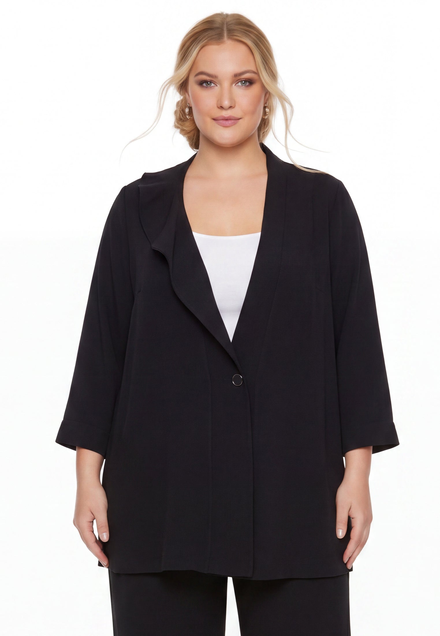 YOEK Blazer ADRIANA | Zwart | Maat 58/60