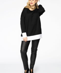 YOEK Leren legging full stretch | Zwart | Maat 54