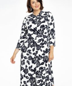 YOEK Blouse-jurk midi HARPER | Wit | Maat 38/40
