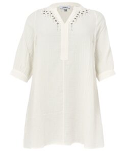 YOEK Tuniek | Grote maten tuniek | Beige | Maat 42/44
