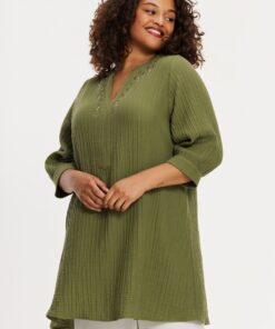 YOEK Tuniek | Grote maten tuniek | Lichtgroen | Maat 42/44