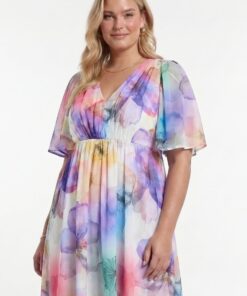 YOEK Jurk BLOOM WITH LOVE | Multi | Maat 46/48