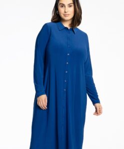 YOEK Blouse midi | Blauw | Maat 42/44