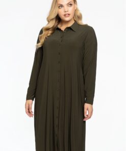 YOEK Blouse midi | Dark Green | Maat 38/40