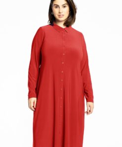 YOEK Blouse midi | Rood | Maat 38/40