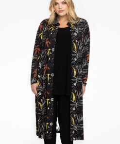 YOEK Blouse midi | Zwart | Maat 42/44