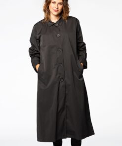 YOEK Raincoat long | Zwart | Maat 46