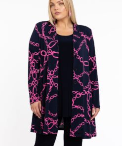 YOEK Blazer A-lijn CIARA | Blauw | Maat 38/40