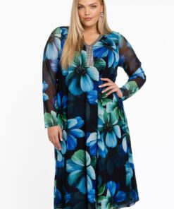 YOEK Jurk wijd | Zwart | Maat 38/40