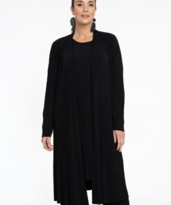 YOEK Vest PLISSE | Zwart | Maat 38/40