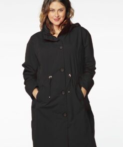 YOEK Raincoat waiststring | Zwart | Maat 44
