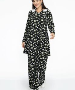 YOEK Pantalon ALBA | Zwart | Maat 42/44