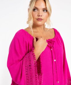 YOEK A-lijn blouse | Roze | Maat 42/44
