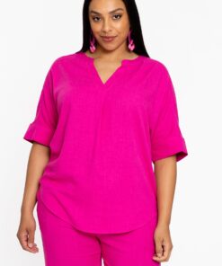 YOEK Tuniek MIX | Grote maten tuniek | Roze | Maat 42/44