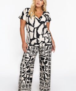 YOEK Broek LINA | Beige | Maat 42/44