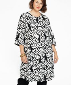 YOEK Blouse-jas NAIROBI | Zwart | Maat 38/40